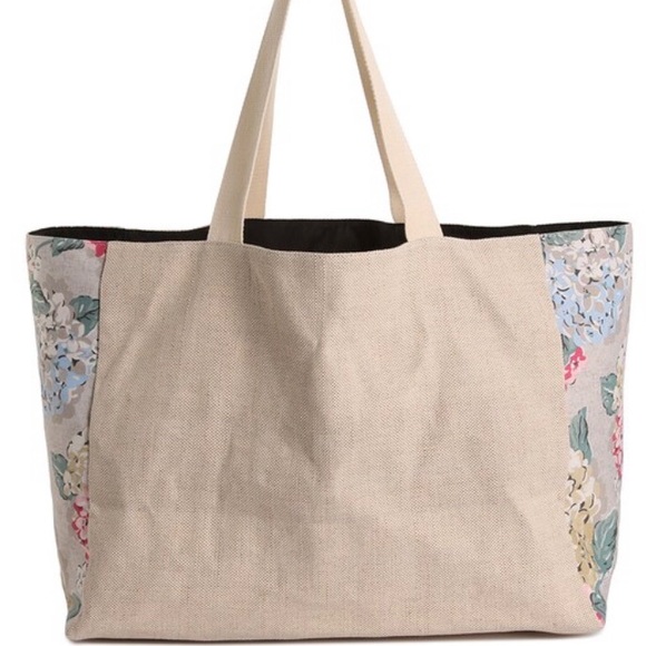 DSW Floral Print Tote Weekend Beach Gym Bag - Picture 3 of 11